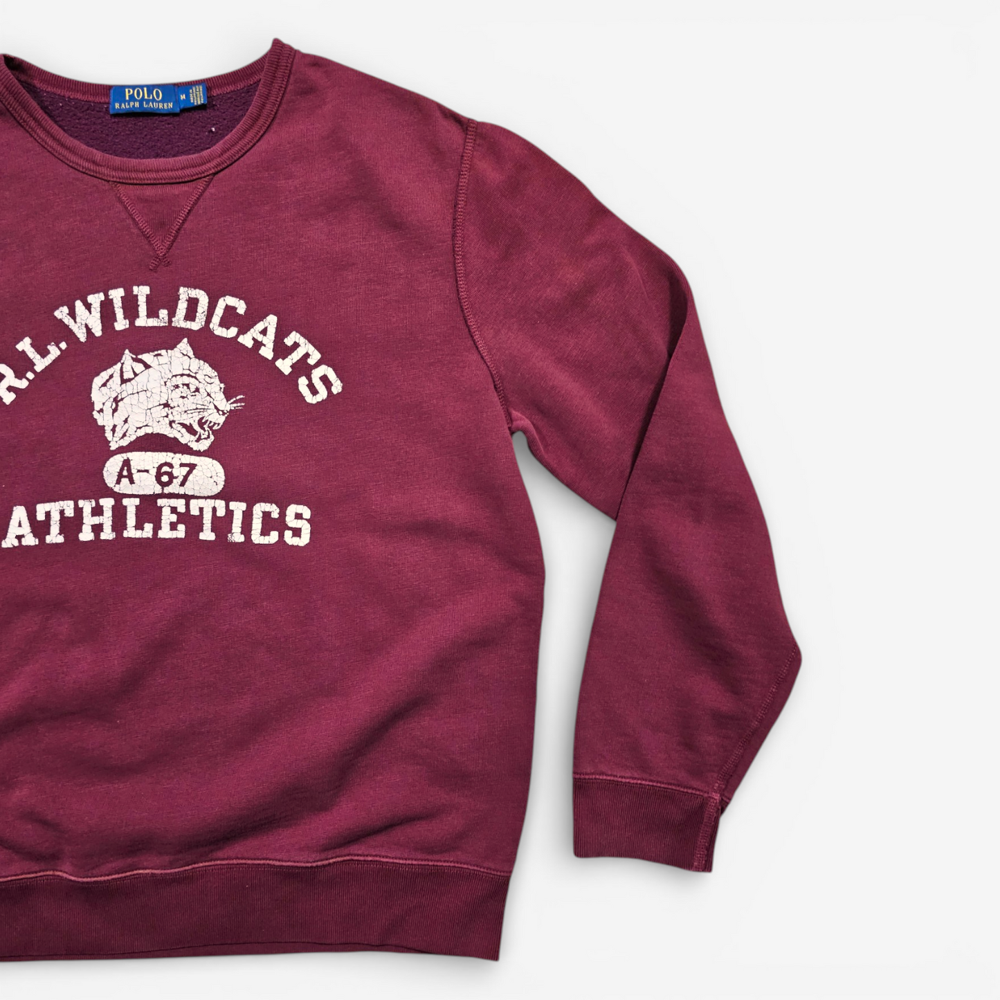 Polo Ralph Lauren Vintage RL Wildcats Athletics Sweatshirt (M)