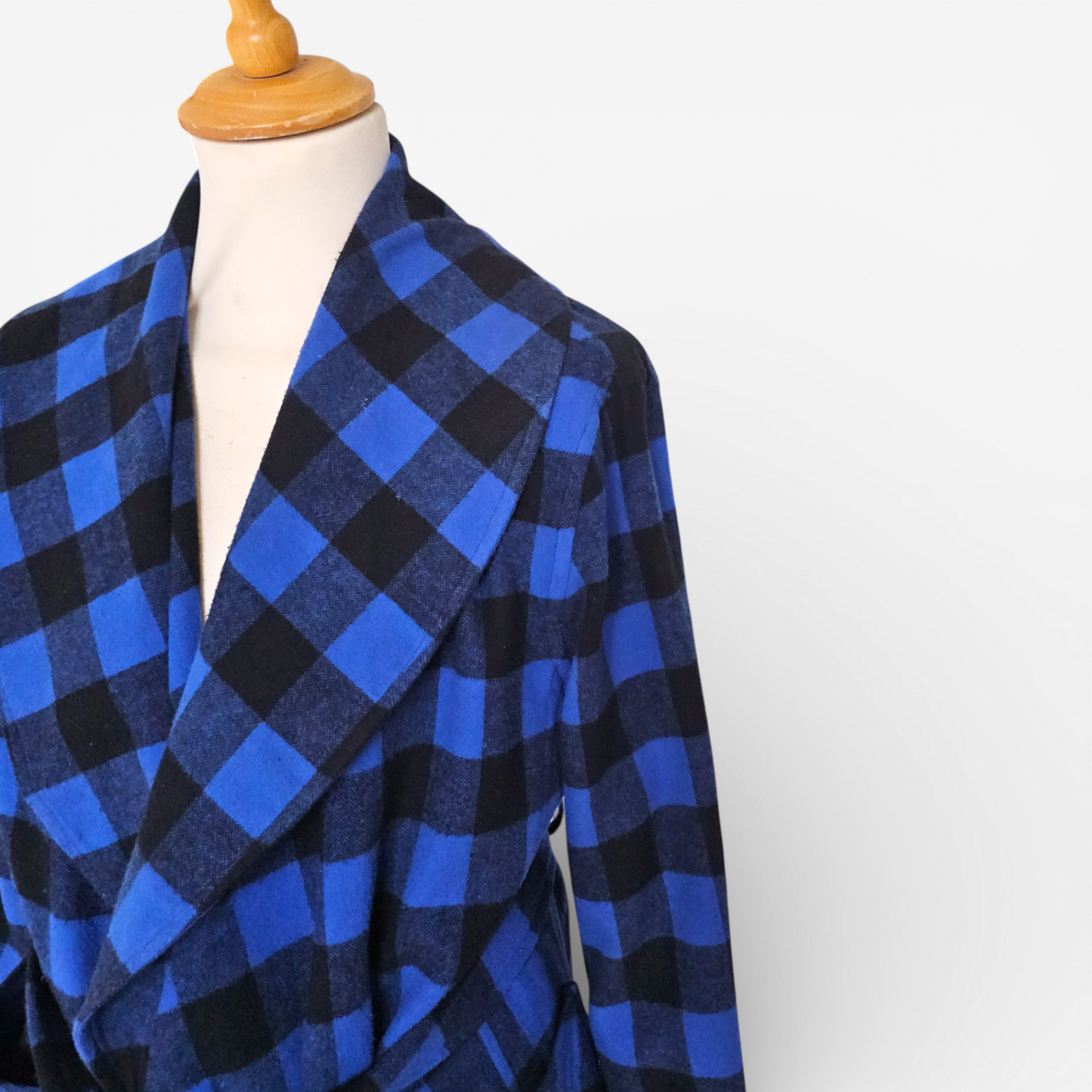 Veste Polo Ralph Lauren Checked Fringed Belted Jacket (M)