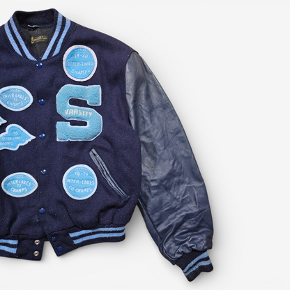 Vintage 70’s Varsity Jacket Art Knitting Mills – Made in USA (M)