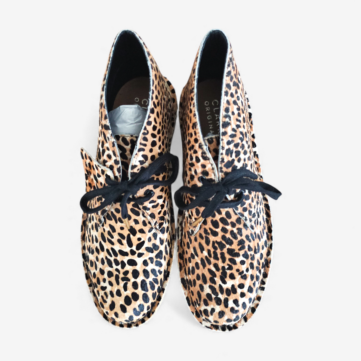 Clarks Originals Desert Boots Leopard Print Pony (39)