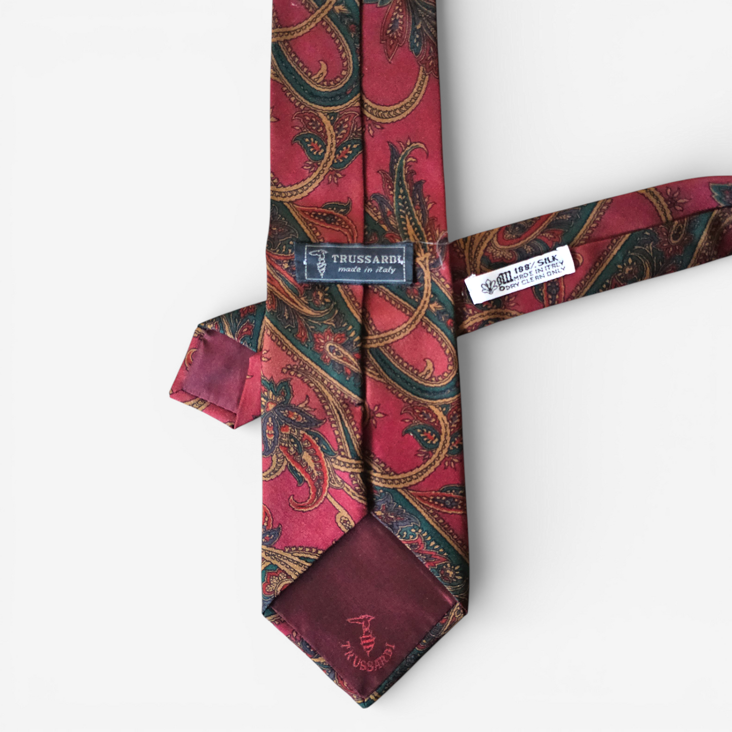 Cravate Trussardi Vintage Soie - Made in Italy