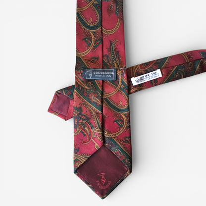 Cravate Trussardi Vintage Soie - Made in Italy