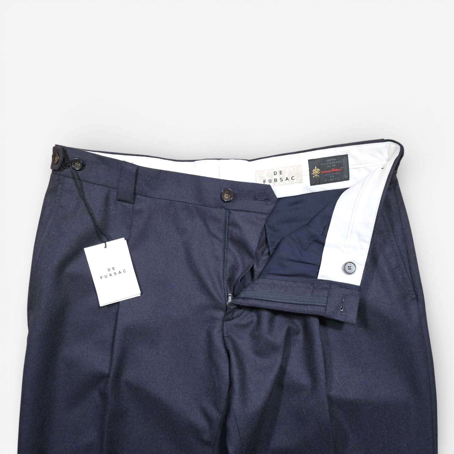 De Fursac Flannel Wool Trousers (Size 48)