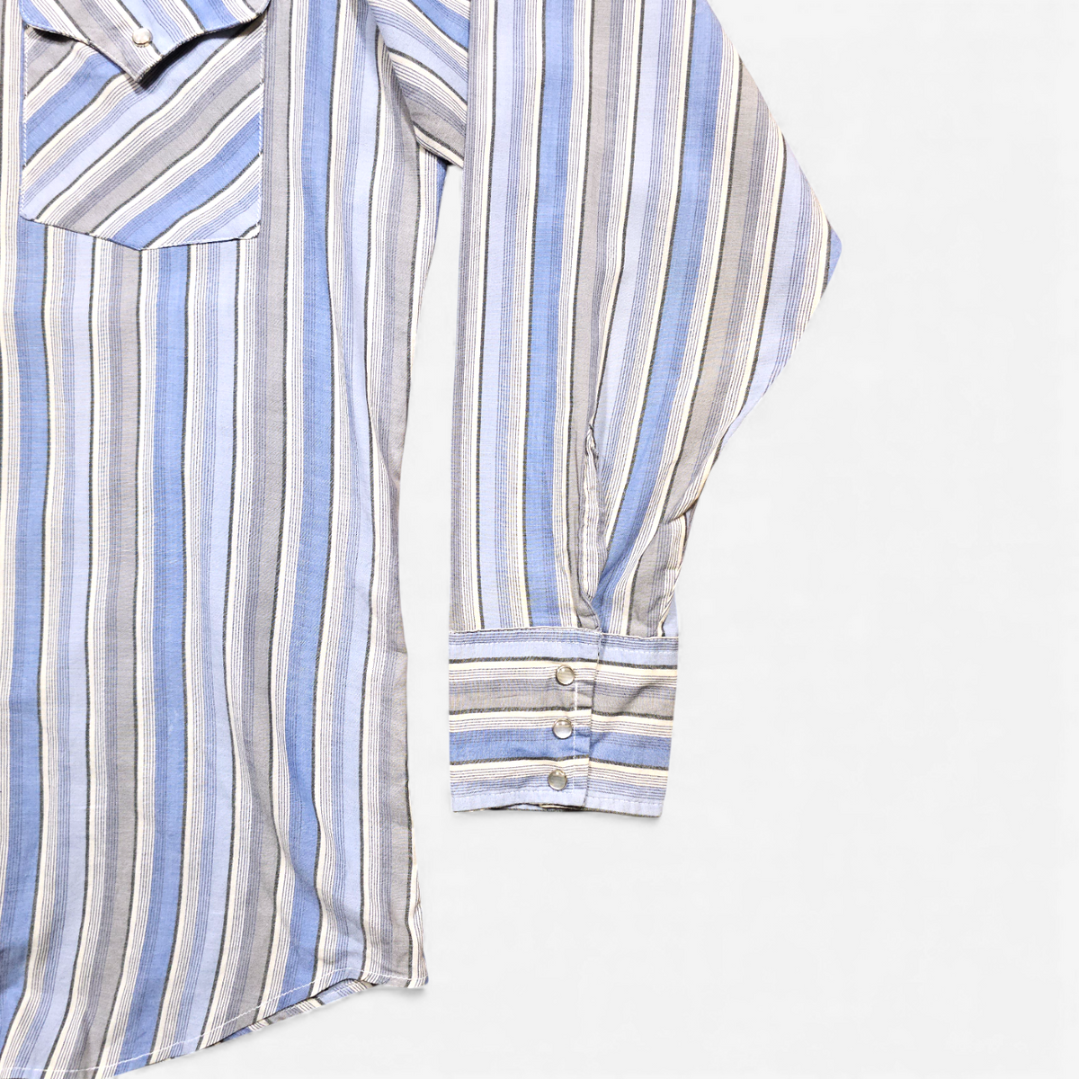 Panhandle Slim Vintage Western Shirt Striped 80's 90's - Made in USA (L)
