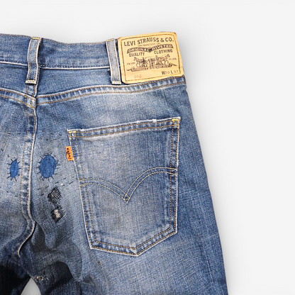 Jean LVC Levi's Vintage Clothing 646 60s Flare - Big E Orange Tab (W26L34)