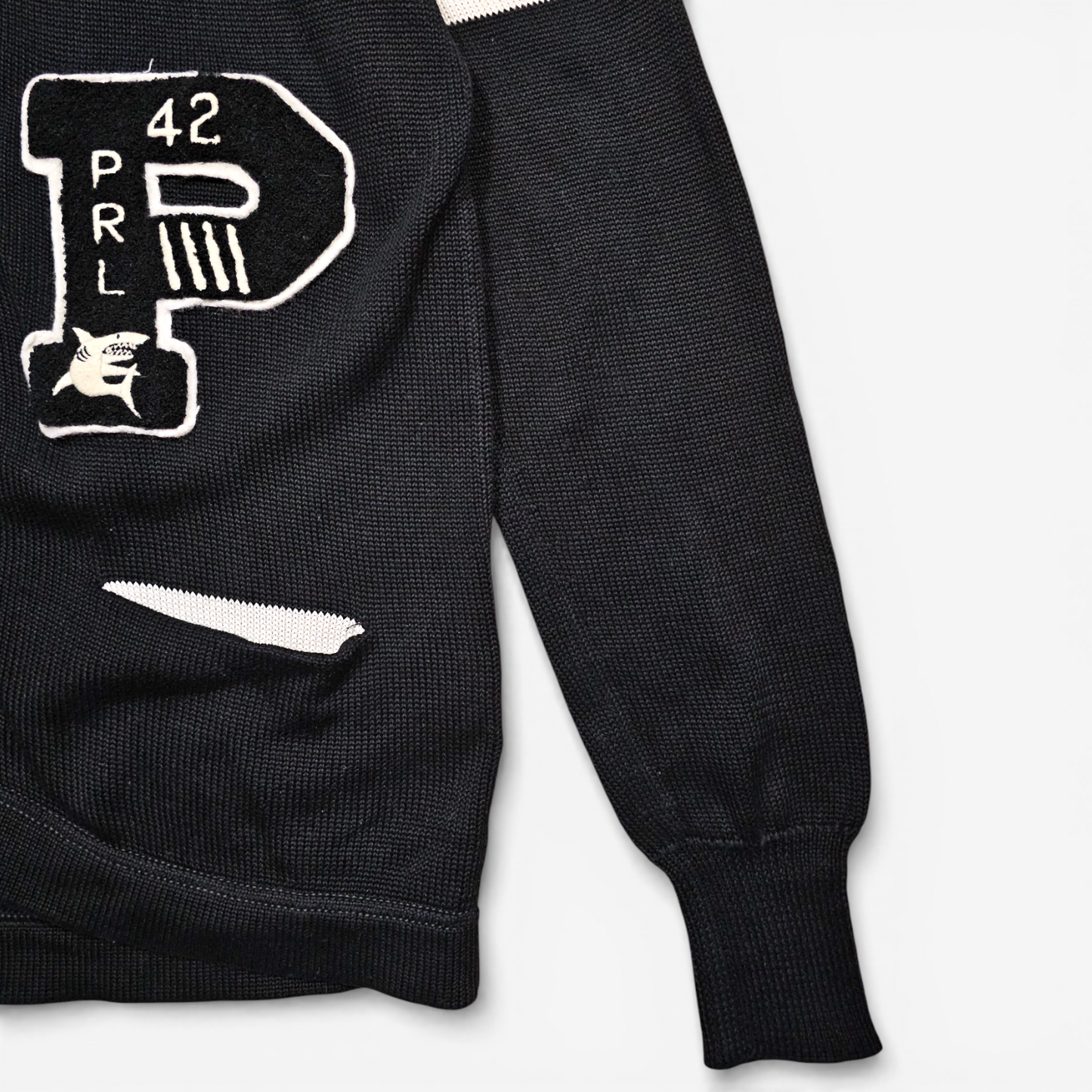 Polo Ralph Lauren Cotton Letterman Varsity Cardigan (M)