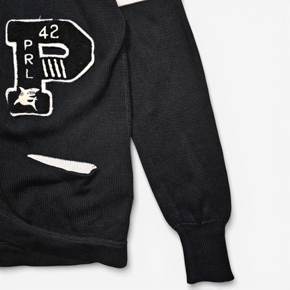 Polo Ralph Lauren Cotton Letterman Varsity Cardigan (M)