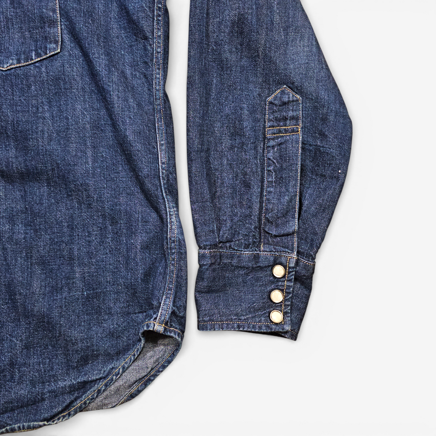 LVC Levi's Vintage Clothing 1955 Sawtooth Denim Shirt - Made in USA (M)