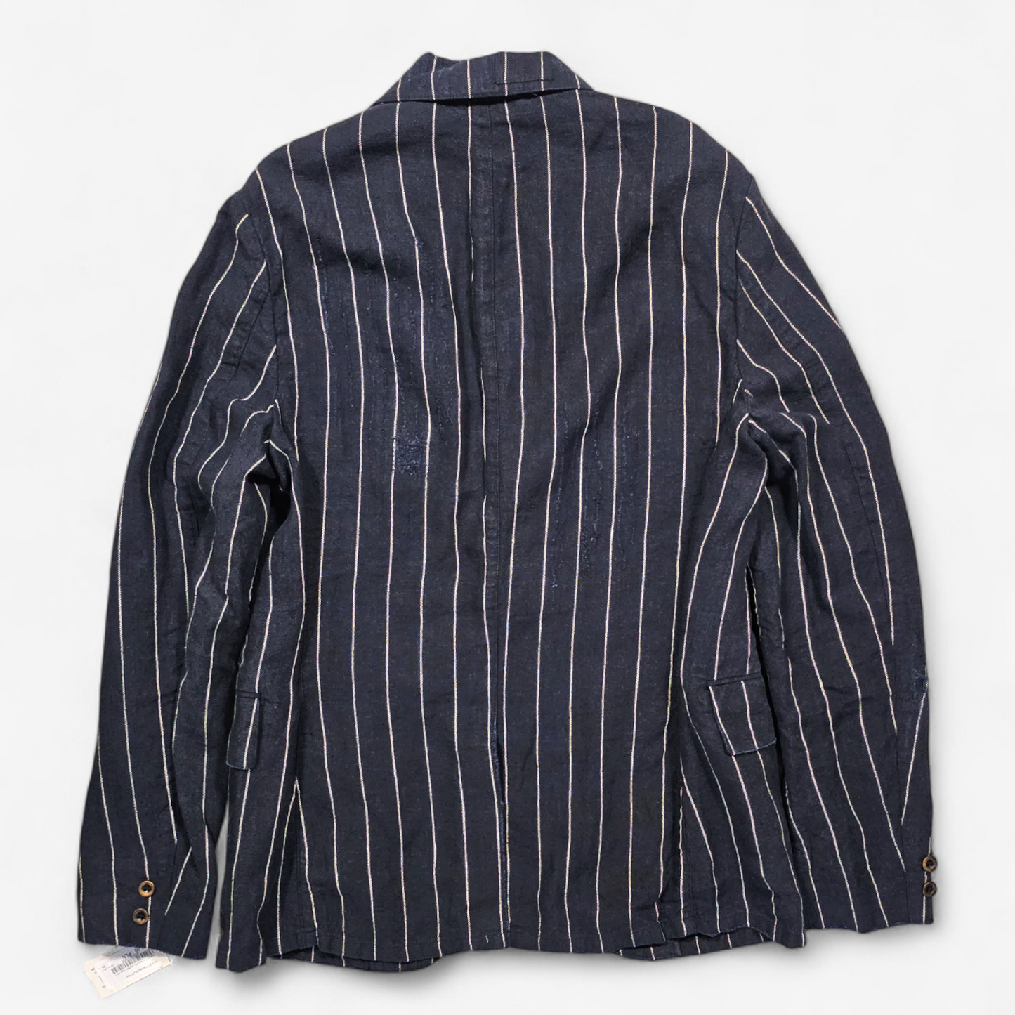 Blazer Ralph Lauren Vintage Lin Distressed rayé - Made in Italy (40)