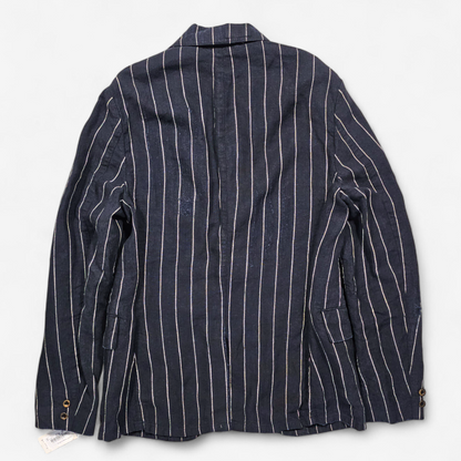 Blazer Ralph Lauren Vintage Lin Distressed rayé - Made in Italy (40)