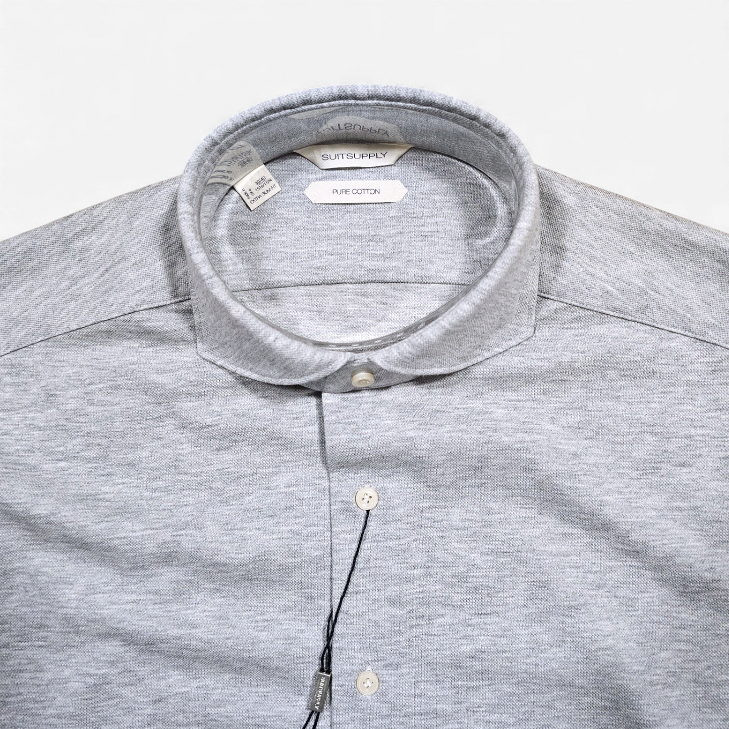 Chemise Suitsupply Knitted Grise (39/40)