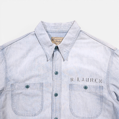 Chemise Polo Ralph Lauren USN Chambray Shirt Denim (M)