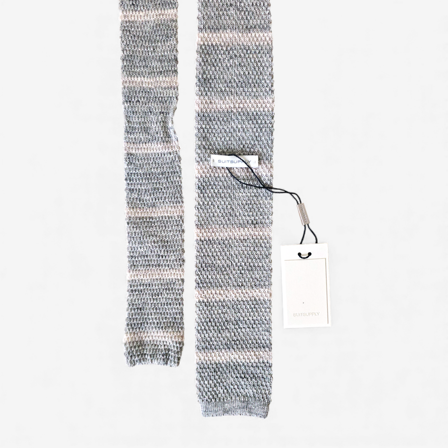 Cravate Suitsupply Tricotée Maille Lin - Made in Italy