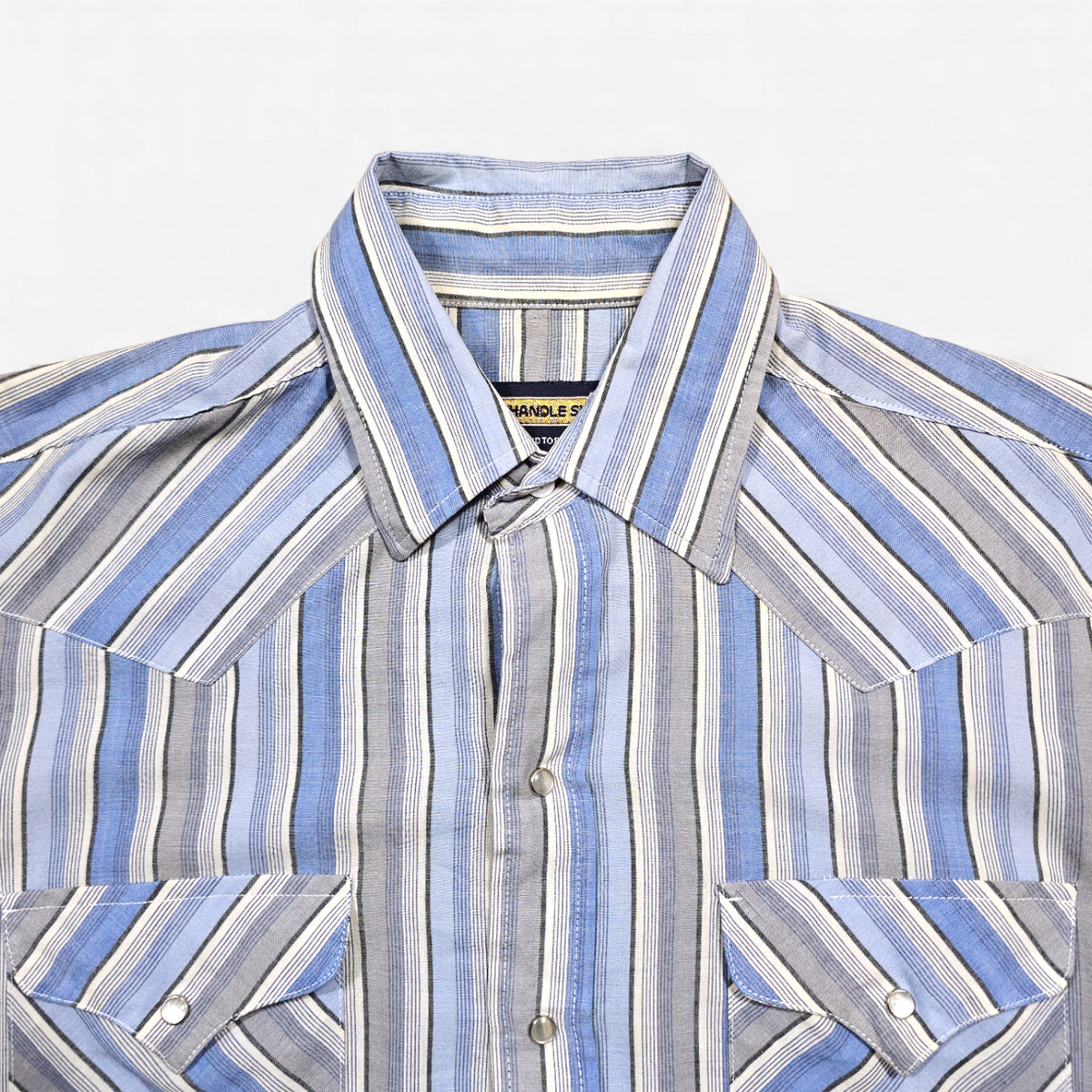 Panhandle Slim Vintage Western Shirt Striped 80's 90's - Made in USA (L)