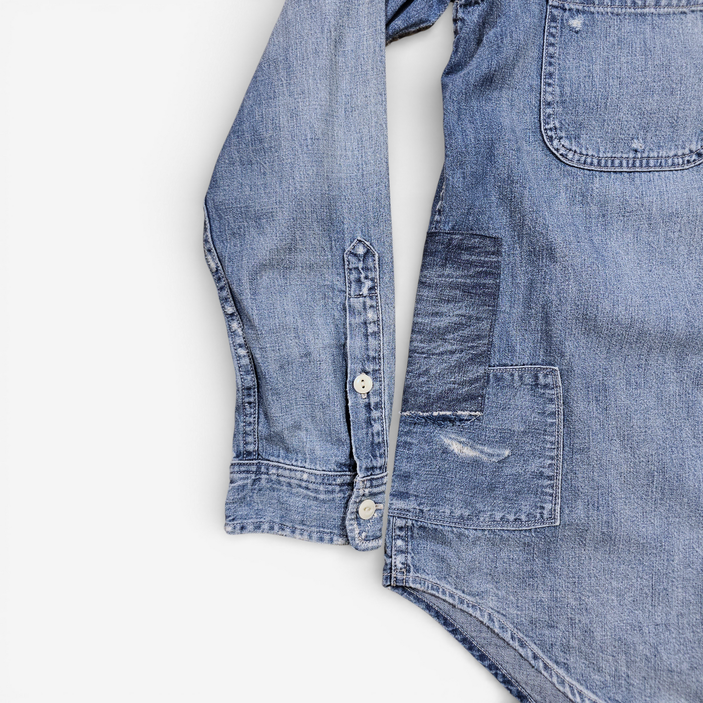 Chemise Polo Ralph Lauren Denim Distressed (S)