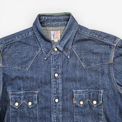 LVC Levi's Vintage Clothing 1955 Sawtooth Denim Shirt - Made in USA (M)