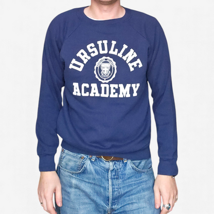 Vintage Champion 80's Ursuline Academy University Sweatshirt - Made in USA (M)