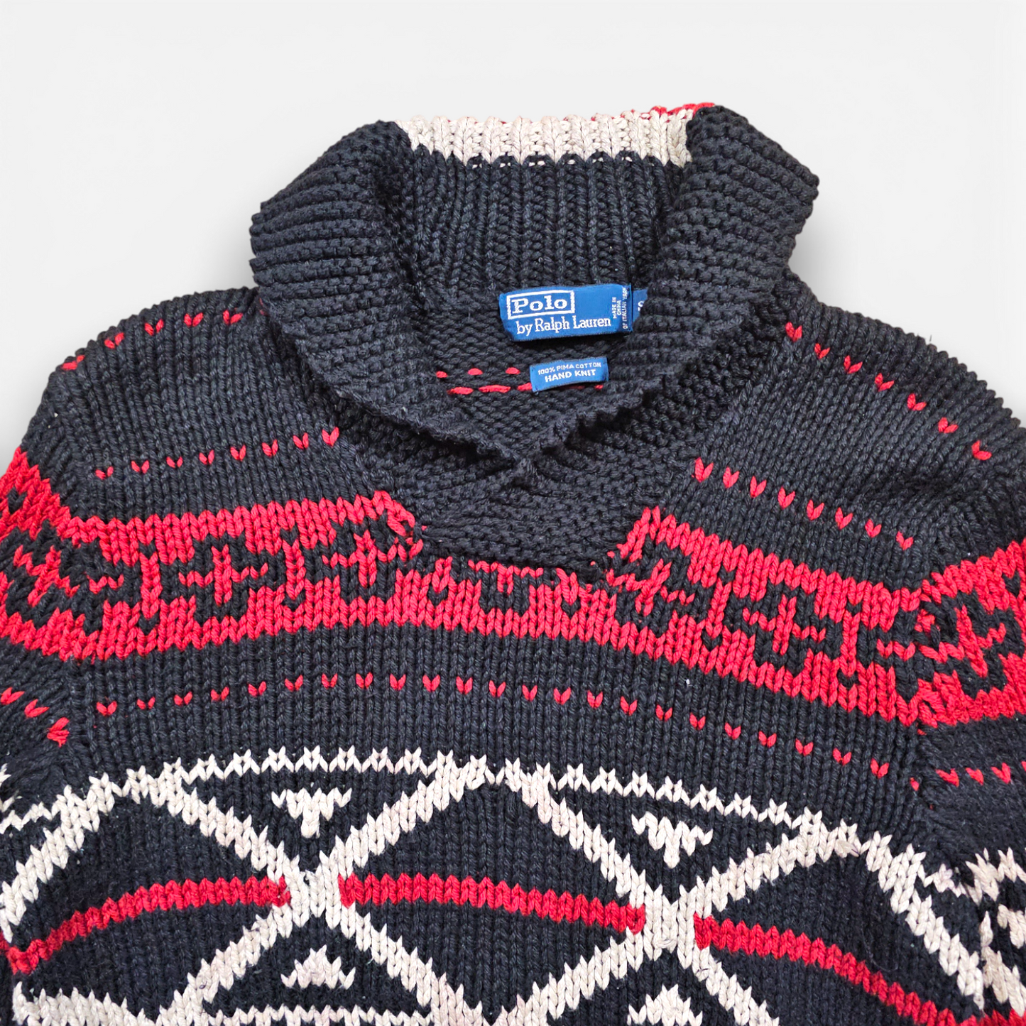 Polo Ralph Lauren Shawl Collar Hand-Knit Sweater (S)