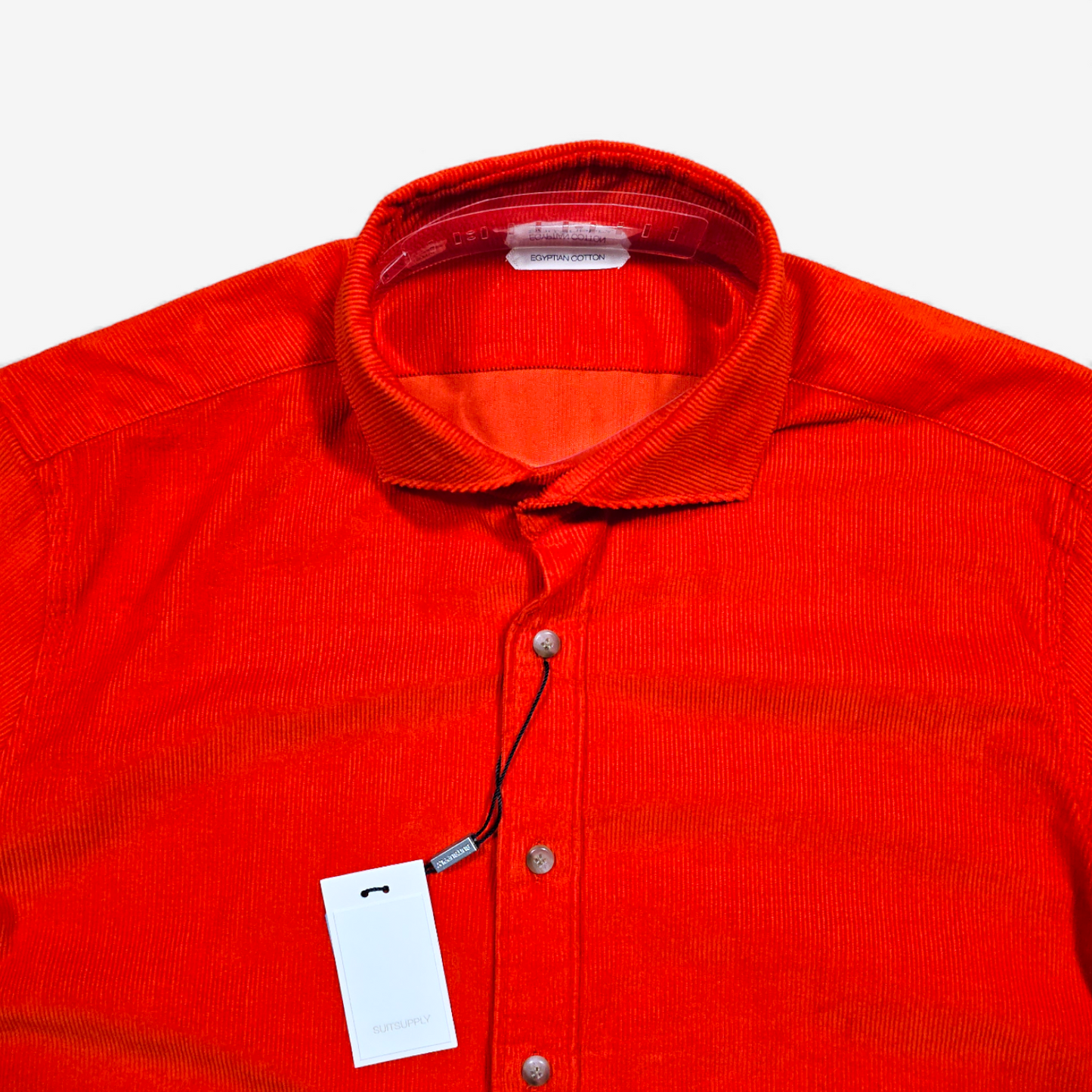 Chemise Suitsupply Orange Corduroy (M)