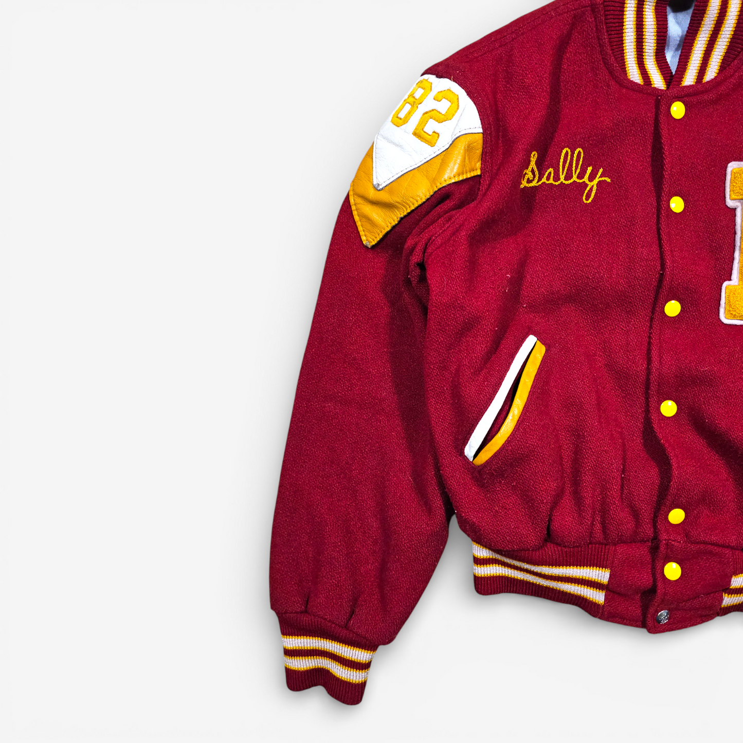 Vintage 80's Varsity Jacket Rogers High School - Made in USA (XS)