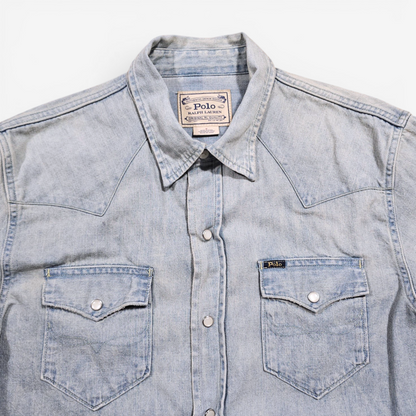 Chemise Polo Ralph Lauren Denim Shirt Western (M)