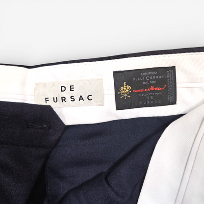 De Fursac Flannel Wool Trousers (Size 48)