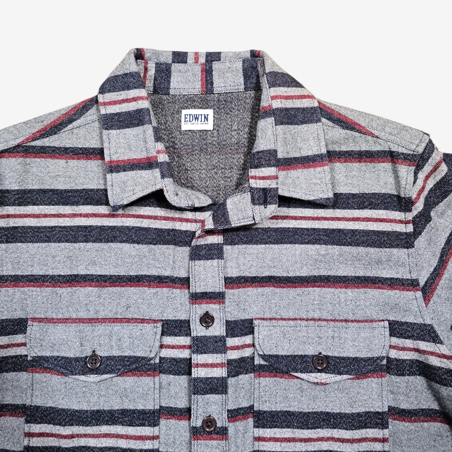 Edwin Heavy Shirt / Overshirt Striped (M)