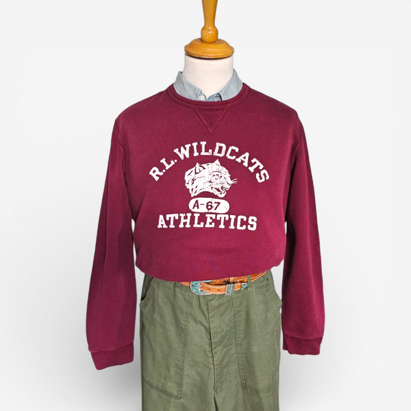 Sweat Polo Ralph Lauren Vintage RL Wildcats Athletics (M)