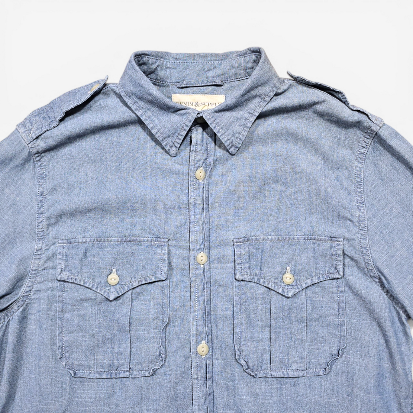 Chemise Polo Ralph Lauren Chambray Shirt Workwear Denim (S)