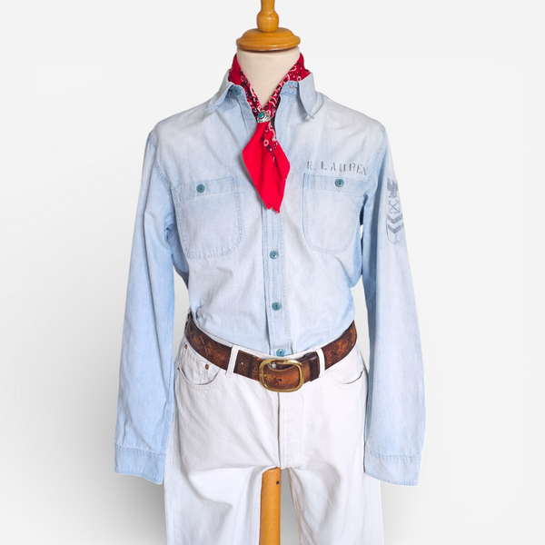 Chemise Polo Ralph Lauren USN Chambray Shirt Denim (M)