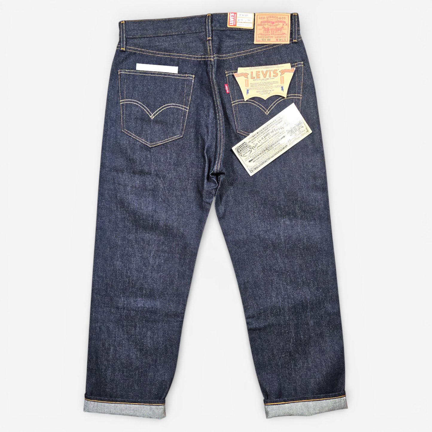 Jean LVC Levi's Vintage Clothing 501 1955 Shrink-to-Fit - Big E Selvedge (W34L30)
