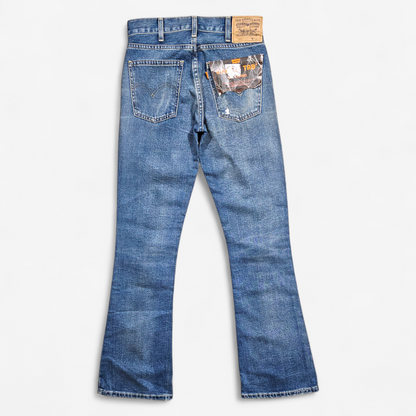Jean Levi's 646 Flare Orange Tab Re-Issued (W28L34)