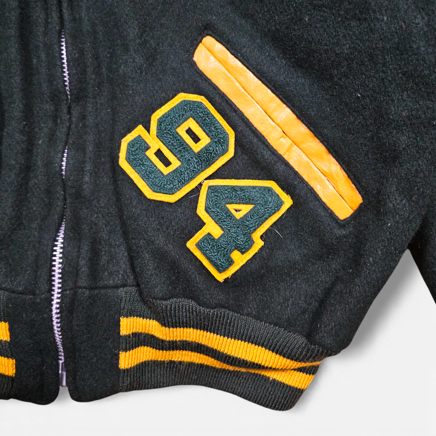 Vintage 90s Varsity Jacket Cheerleader Delong "Shannon" - Made in USA (44)