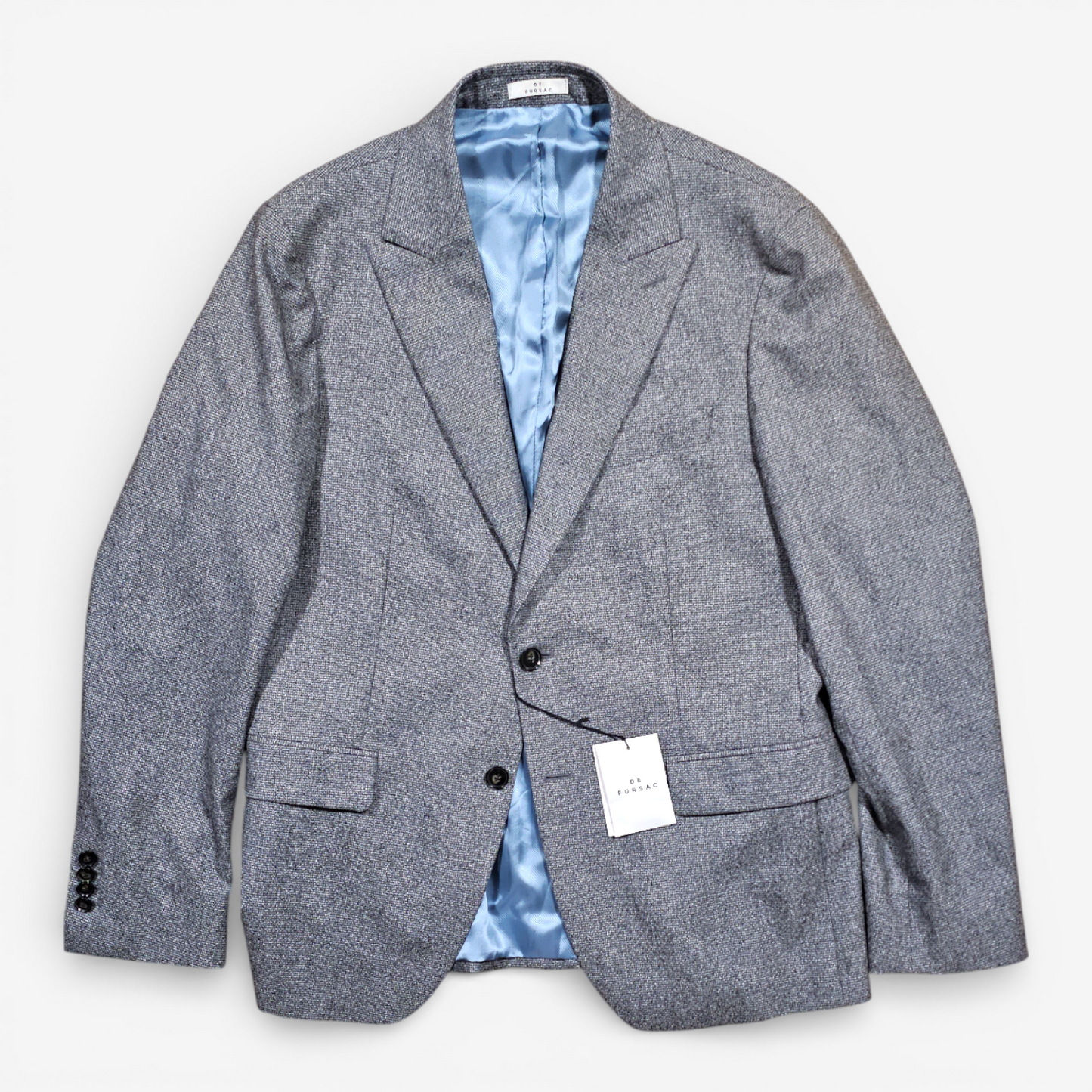 Blazer De Fursac Laine Flanelle Gris