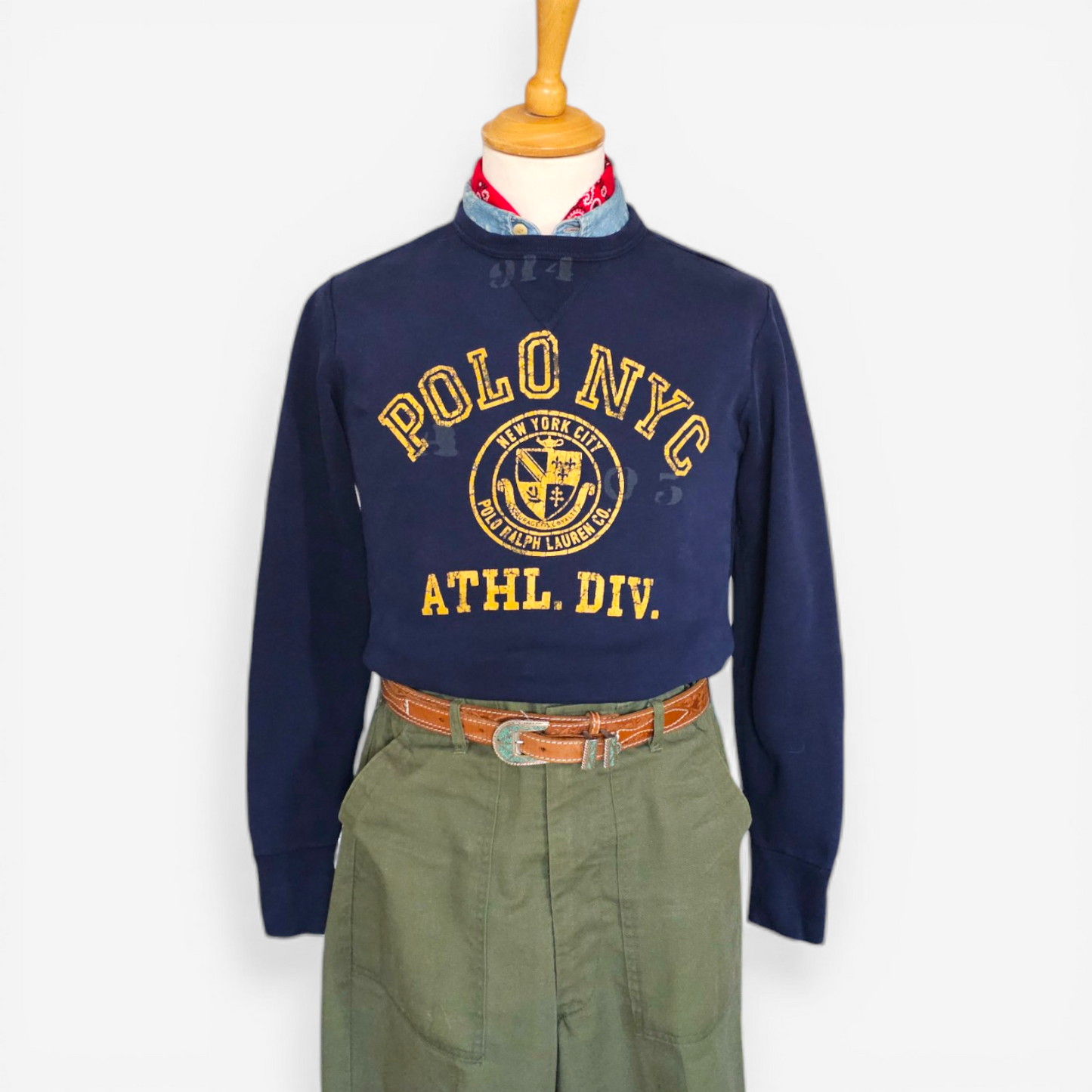 Sweatshirt Polo Ralph Lauren Vintage NYC Athl. Div (S)
