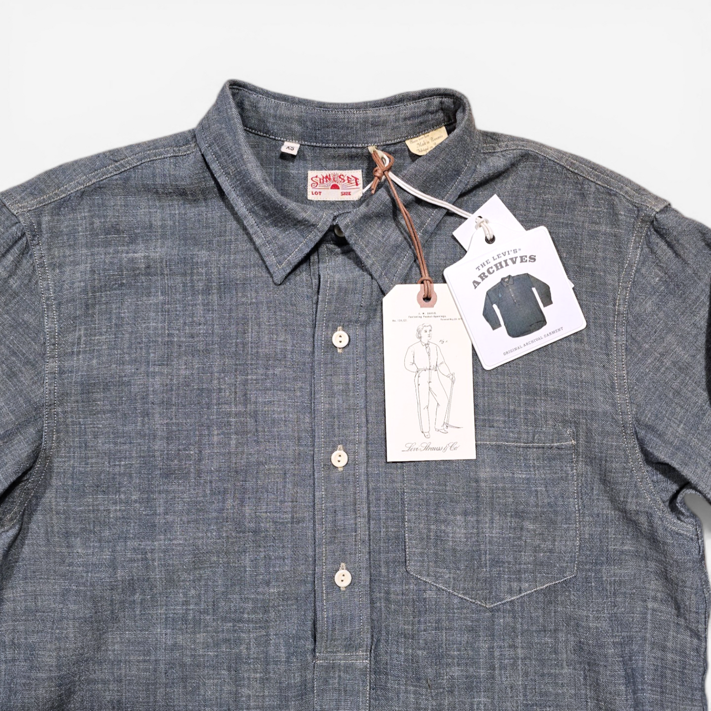 LVC Levi's Vintage Clothing Sunset Chambray Shirt Repro (XS)