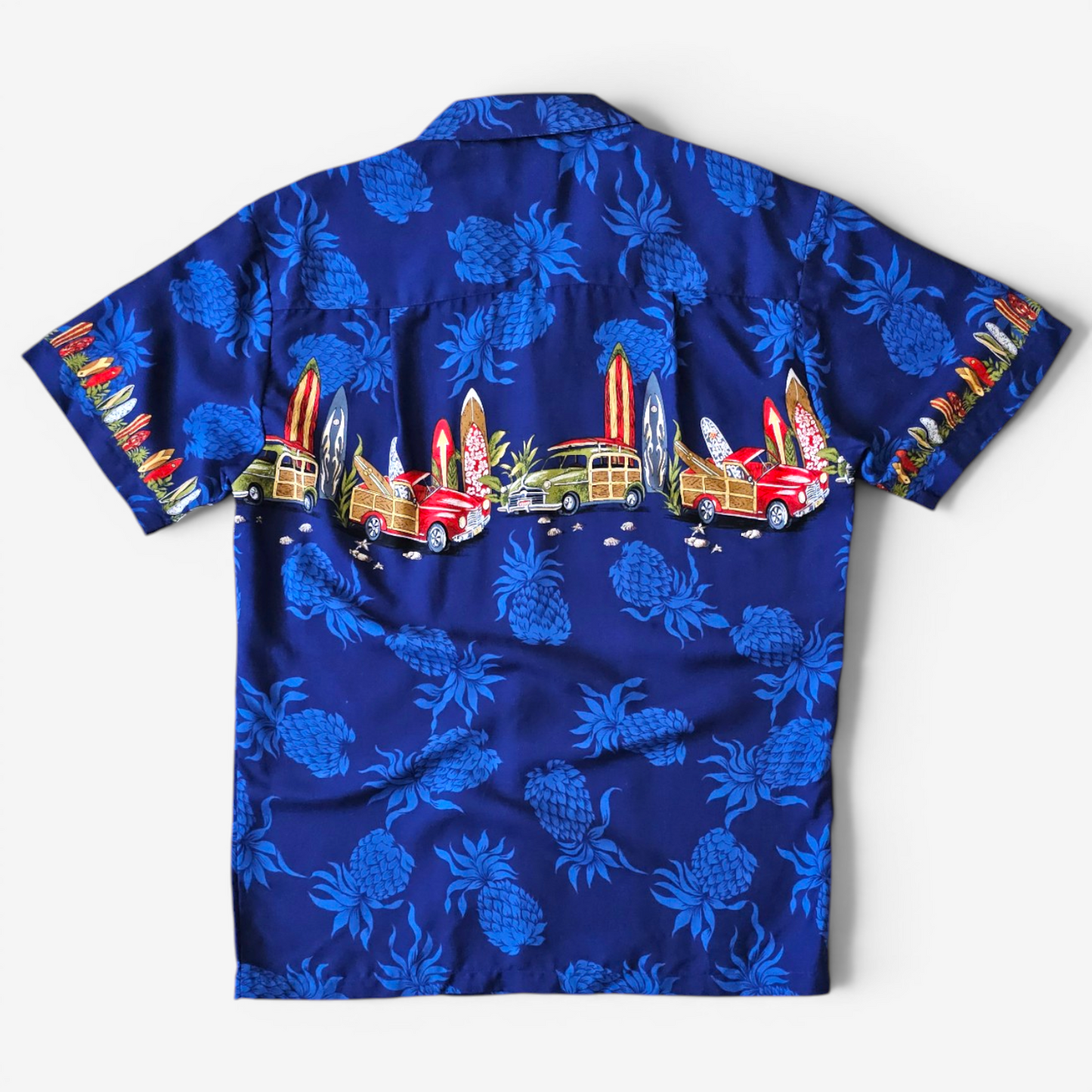 Hawaiian Rayon Shirt Vintage Diamond Head Sportswear - Made in USA (S)