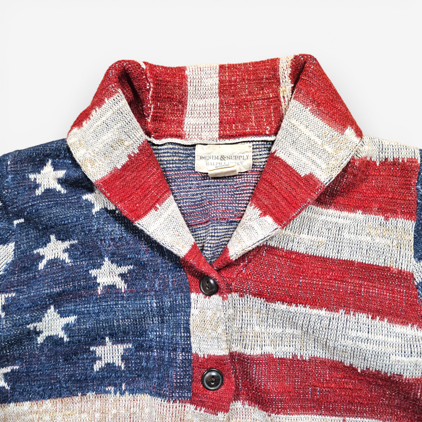 Polo Ralph Lauren USA Flag Shawl Collar Cardigan (S)