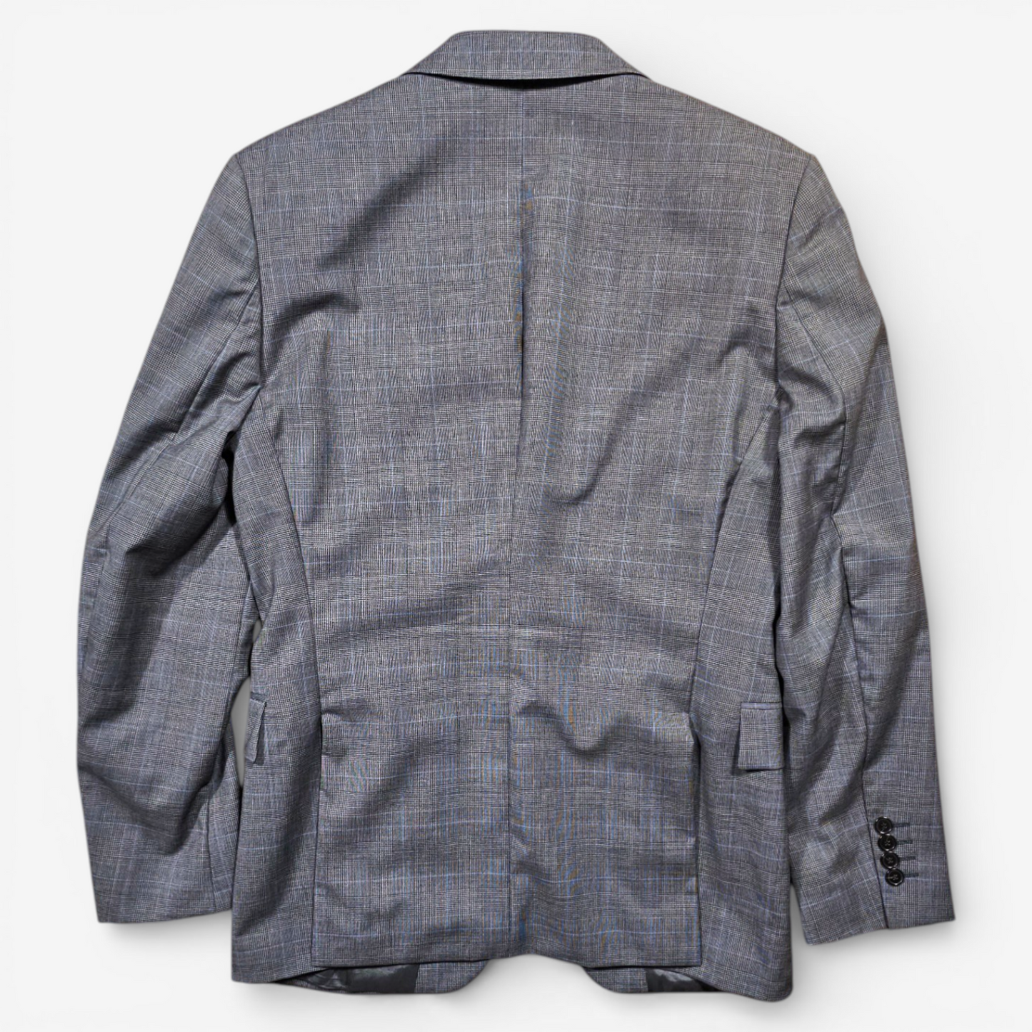 Veste Blazer Fursac Laine Prince-de-Galles Gris (48)