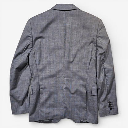 Veste Blazer Fursac Laine Prince-de-Galles Gris (48)
