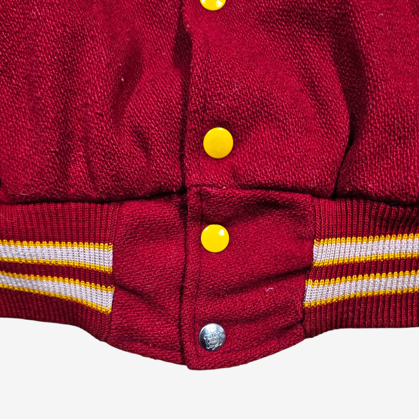 Vintage 80's Varsity Jacket Rogers High School - Made in USA (XS)