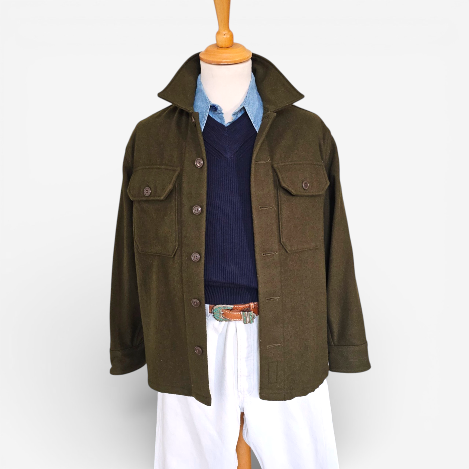 Surchemise Workwear en laine Polo Ralph Lauren (S)