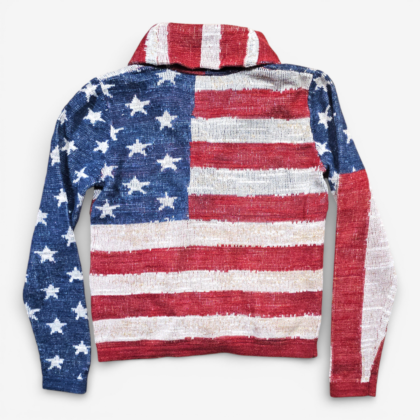 Polo Ralph Lauren USA Flag Shawl Collar Cardigan (S)