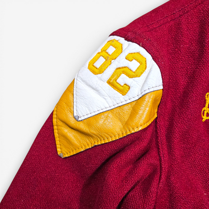 Vintage 80's Varsity Jacket Rogers High School - Made in USA (XS)