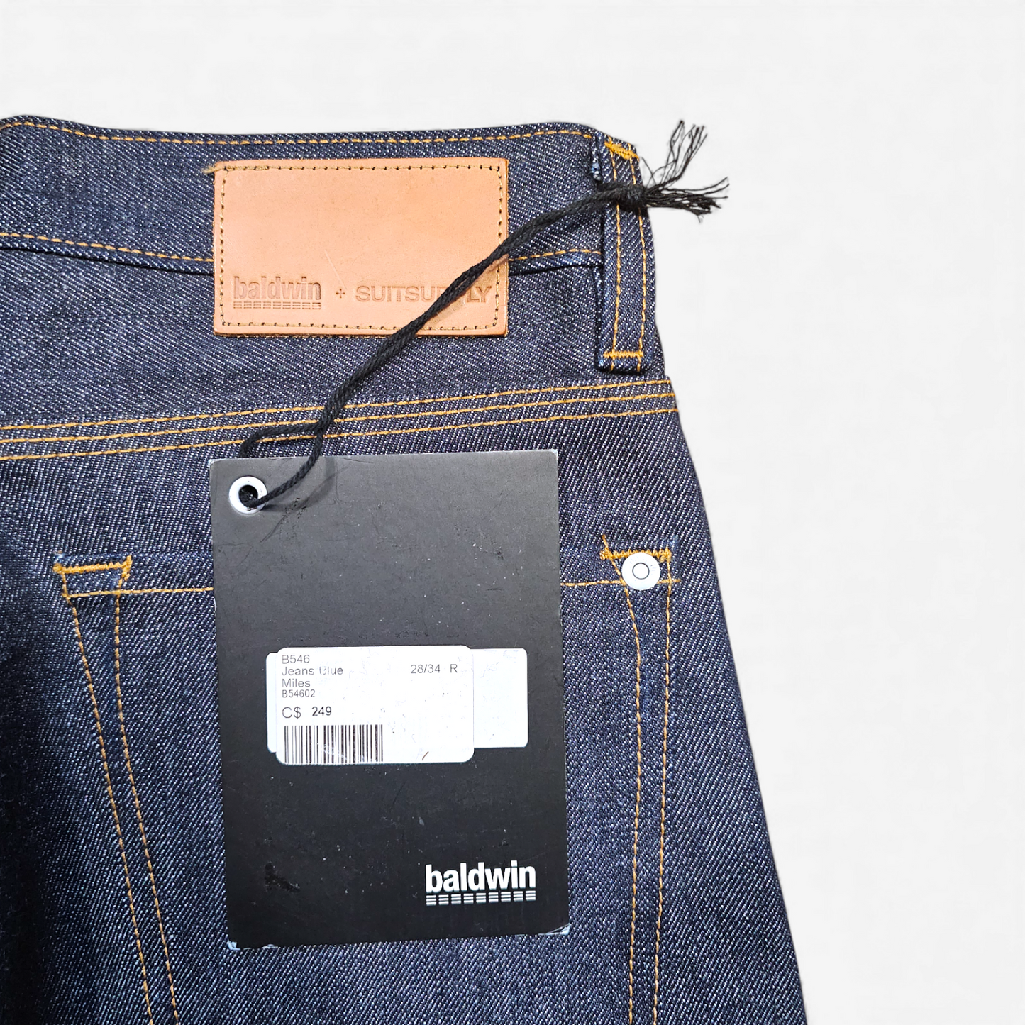 Suitsupply x Baldwin Raw Selvedge Jeans - Made in USA (W28L34)