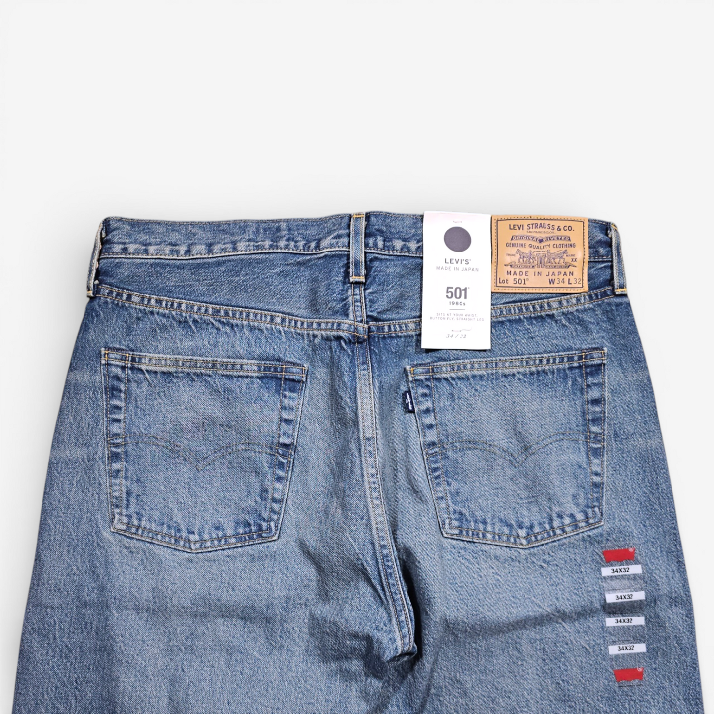 Jean Levi's Made in Japan 501 1980s - Selvedge Big E (W34L32)