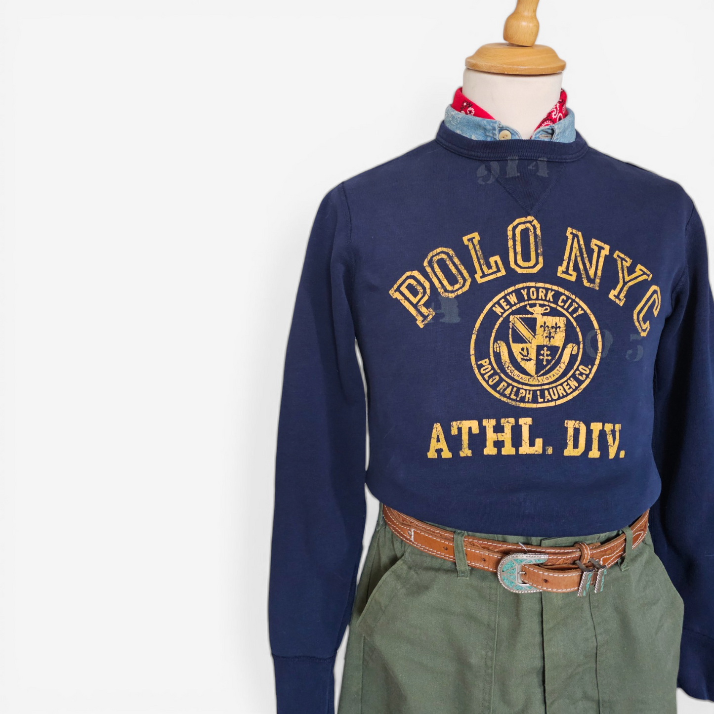 Sweatshirt Polo Ralph Lauren Vintage NYC Athl. Div (S)