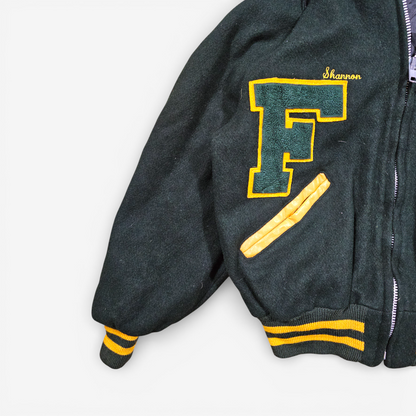 Vintage 90s Varsity Jacket Cheerleader Delong "Shannon" - Made in USA (44)