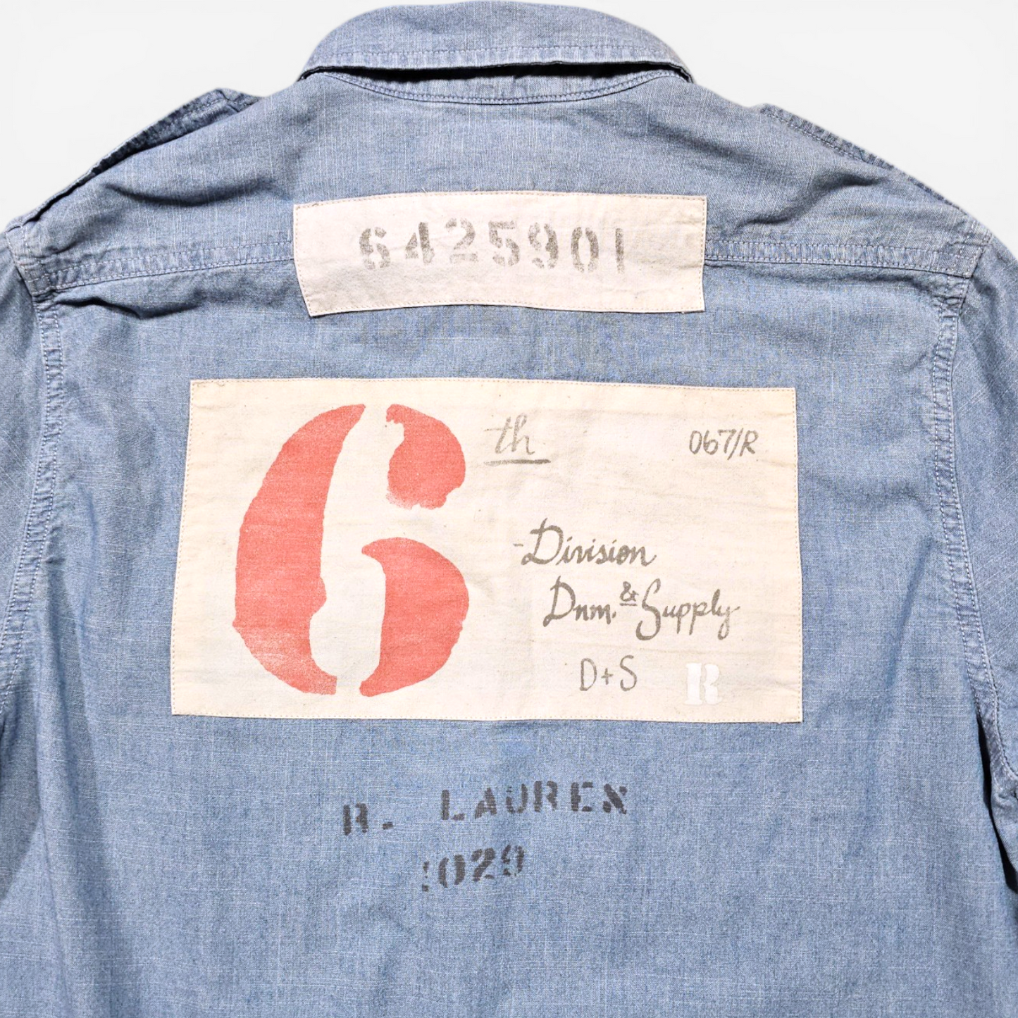Chemise Polo Ralph Lauren Chambray Shirt Workwear Denim (S)