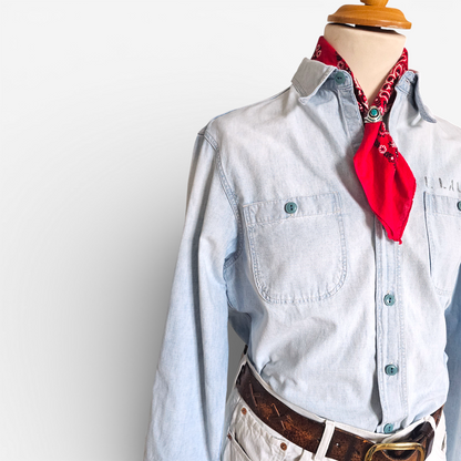 Chemise Polo Ralph Lauren USN Chambray Shirt Denim (M)